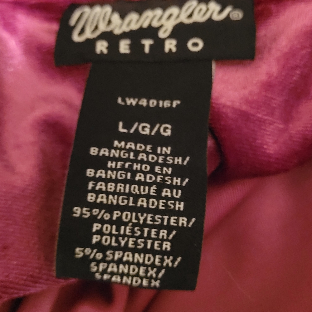 Velvet Wrangler Luxurious Velvet Button Down Shirt in Rich Purple, L,